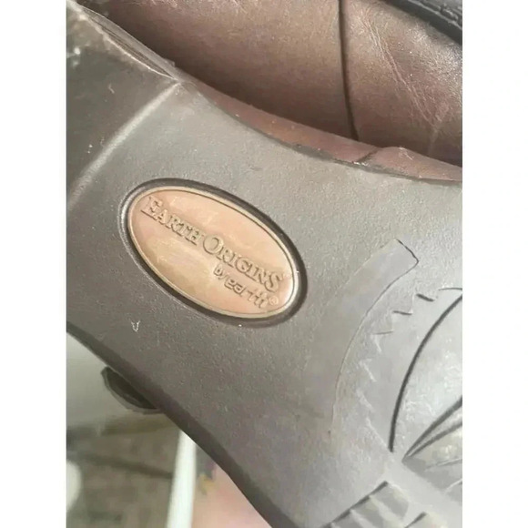 Women's Earth Origins Brown Leather Heels Clogs Size 8.5 M EUC! - Picture 8 of 9